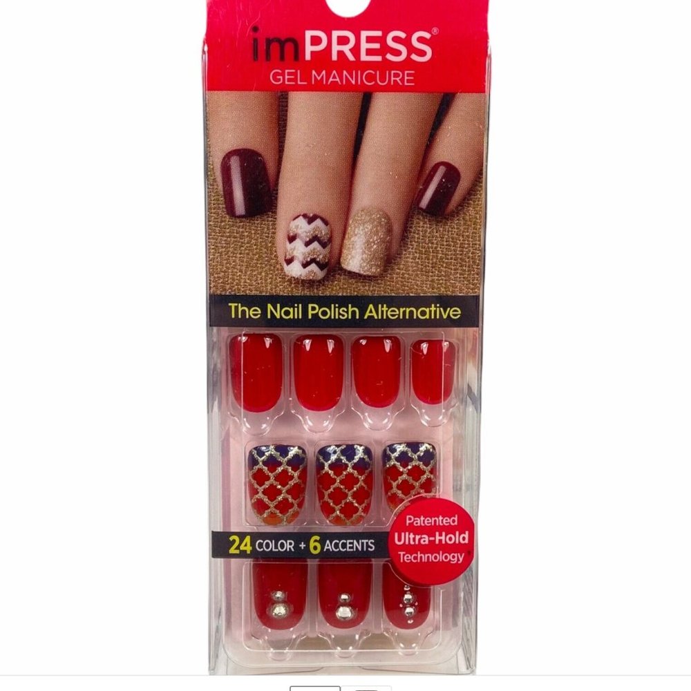 187.  Kiss imPRESS Press-On Manicure - Night Fever
